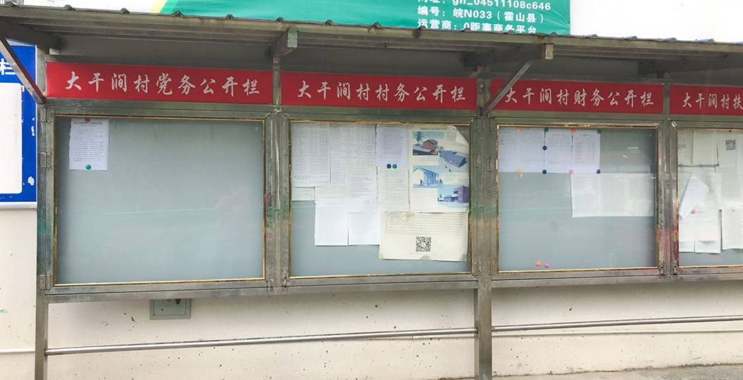 霍山县诸佛庵镇2021年大干涧村第一季度政务公开栏