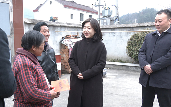 李敏来我县开展春节前走访慰问活动